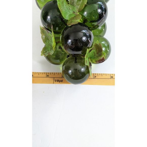 Large Green Lucite Grapes Bunch Vintage Decor Translucent Plastic - Picture 12 of 16